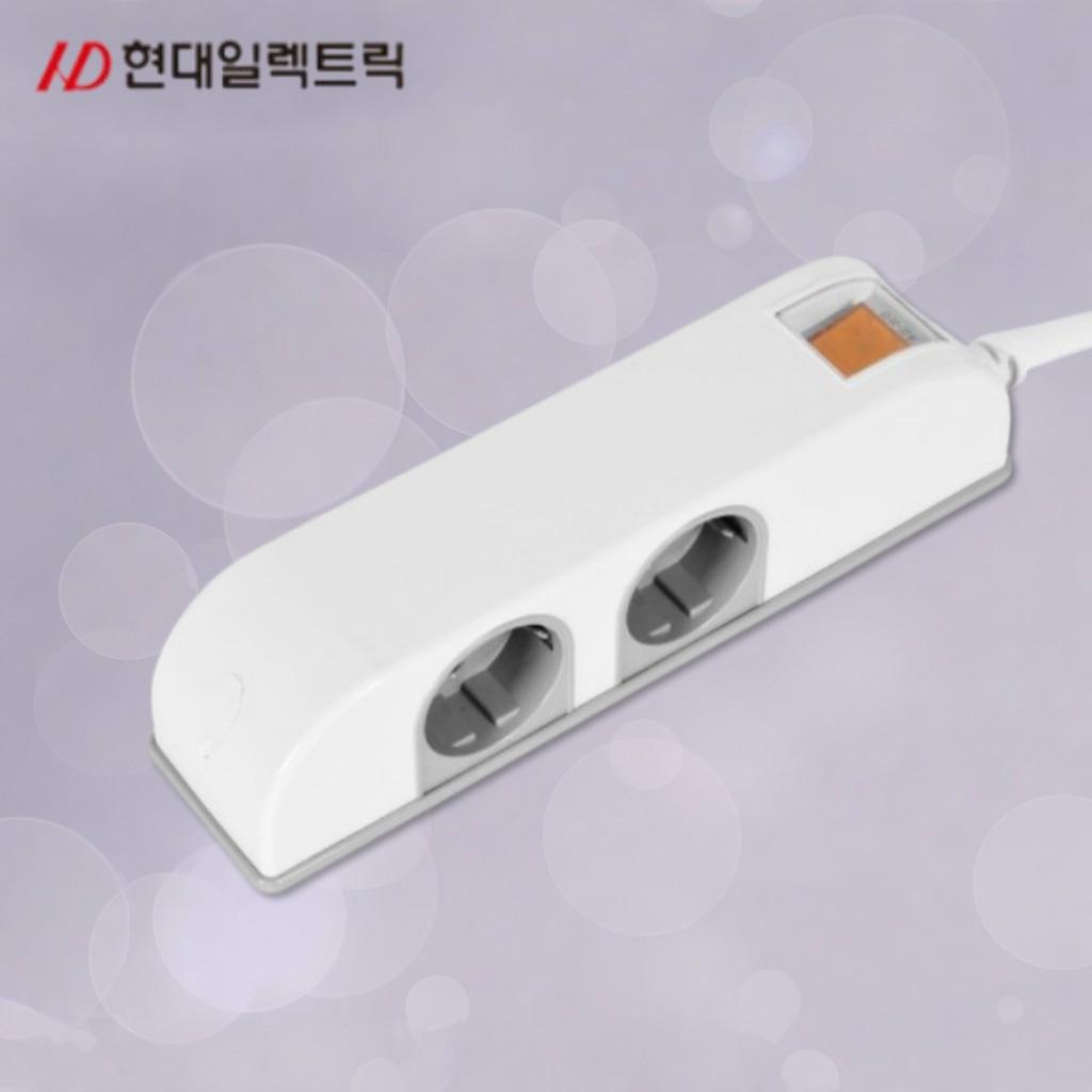 5구 옆으로 멀티콘센트 1.5m 방수 먼지 양면 국산멀티탭 - 상품 이미지