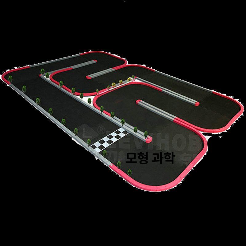 rc카 트랙 미니 경주장 대회 레이싱 타원형 장난감 미니카트랙 레일 시합 실내 카트랙 - 상품 이미지
