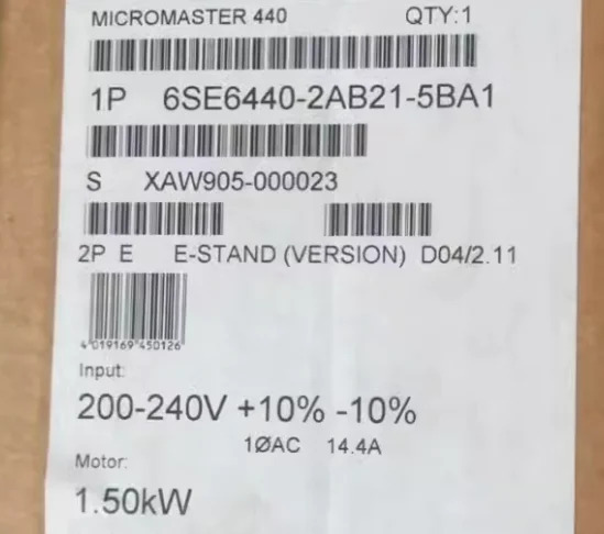 6SE6440-2AB21-5BA1 6SE6440-2AD23-0BA1 6SE6440-2AD25-5CA1 6SL3225-0BE32-2AA0 3G3RX2-A4075 3RV2031-4R