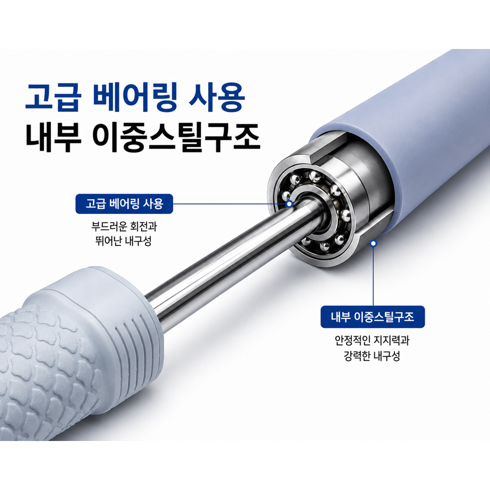 휴앤바디 마사지스틱 고급형 V2 종아리 허벅지 전신붓기 순환관리 롤러 마사지봉 지압봉 상품 이미지