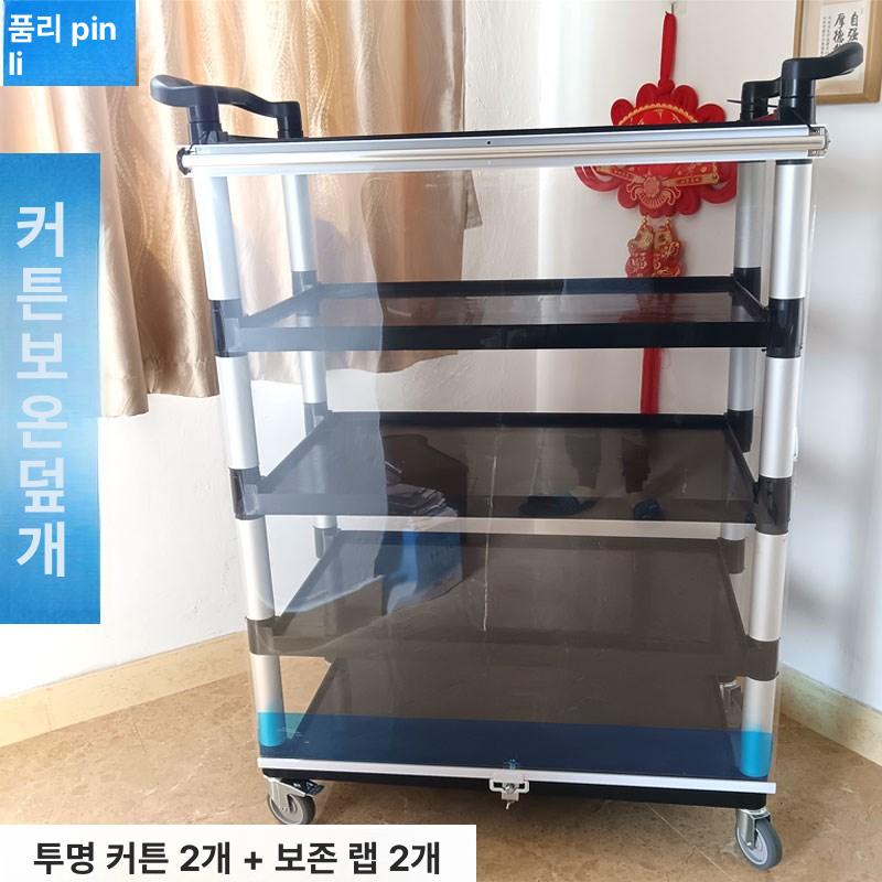 식당 서빙카트 3단 이동식 운반 플라스틱 핸들카 주방용품 업소용 레스토랑 호텔 카페 수평이동 편의점 - 상세 이미지 4