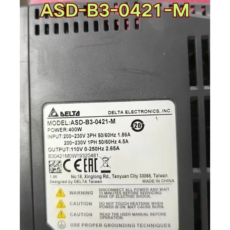 리퍼 ASD-B3-0421-M 서보 드라이브 기능 정상