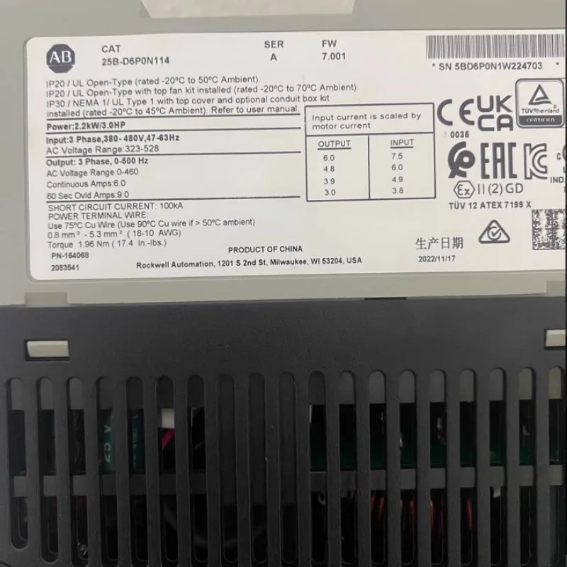 AB 록웰 25B-D6P0N114 인버터