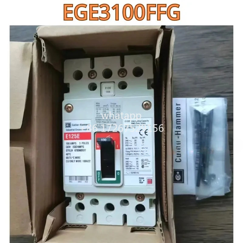 오리지널 회로차단기 EGE3100FFG E125E 100A 125A