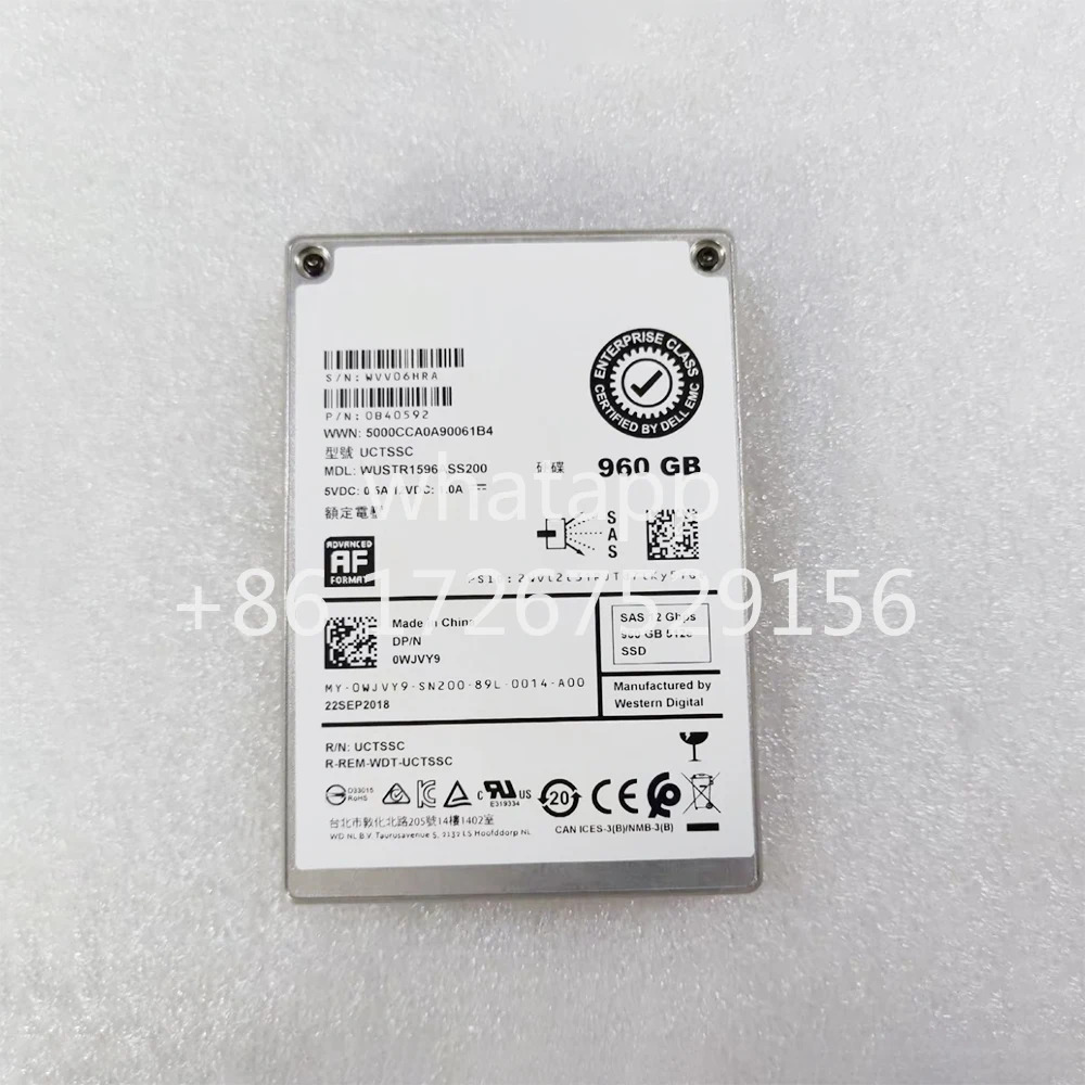EMC04YPVD 4YPVD 960G SAS 2.5인치 12G SSD 서버 솔리드 스테이트 드라이브