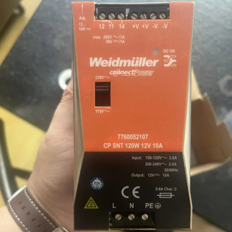 Weidmuller 스위칭 전원공급장치 CP SNT 120W 12V 10A 7760052107