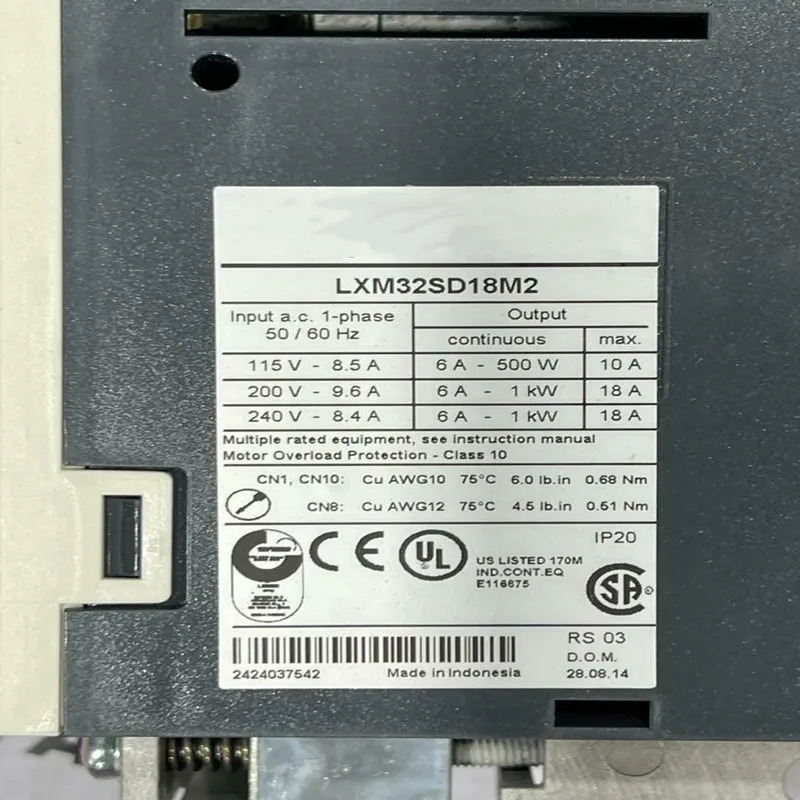 서보 드라이브 LXM32AU45M2 상태