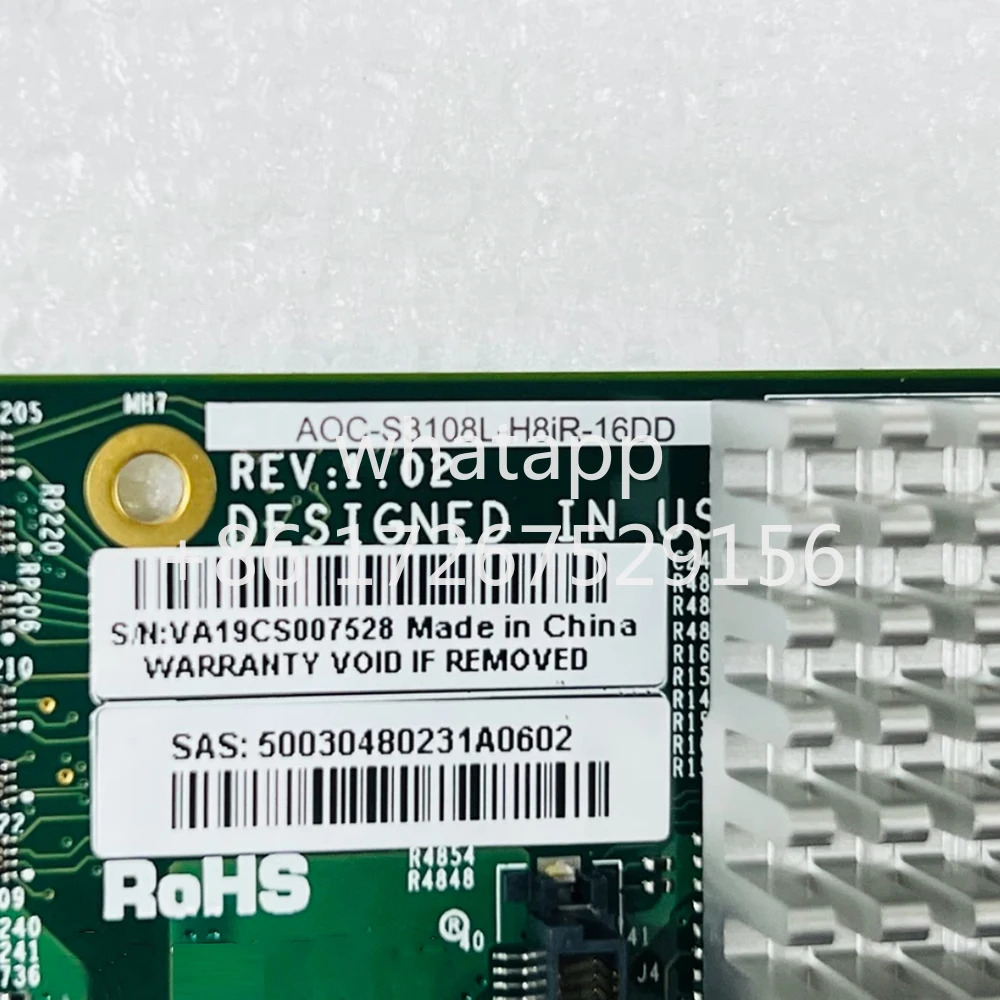 Supermicro AOC-S3108L-H8IR-16DD SAS SATA 어레이 카드 9361-8I 2G용