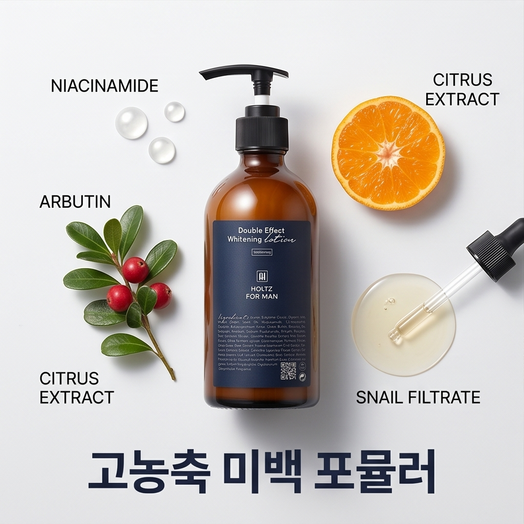 홀츠포맨 4배 더 강력한 남성로션 화이트닝 미백 남자로션 300ml 이미지 7