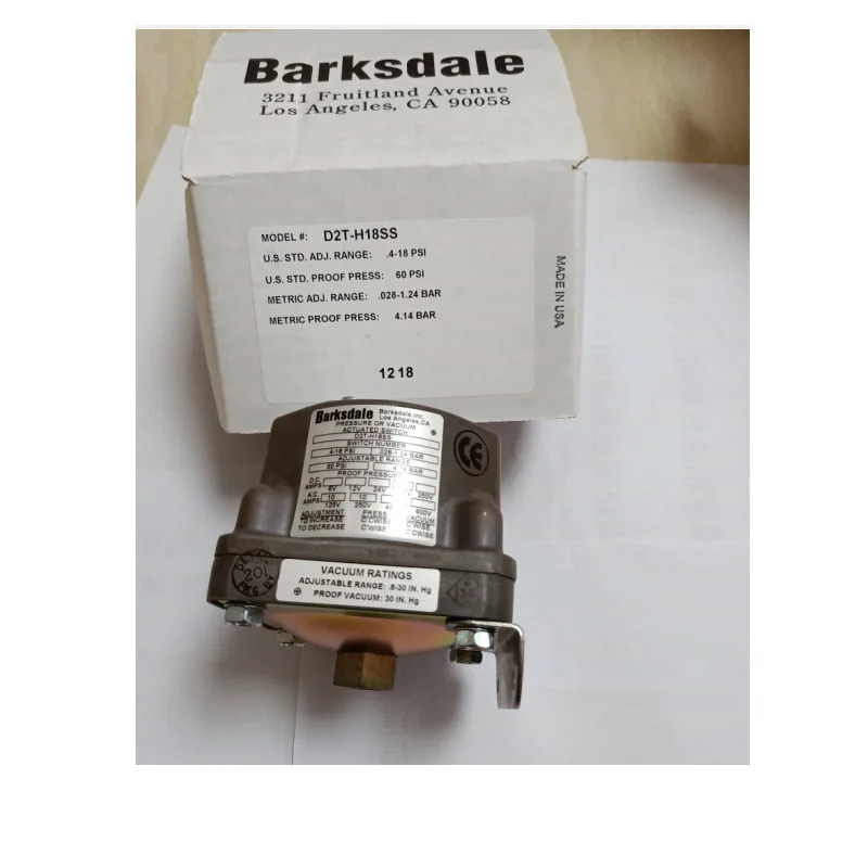 D2T-H18SS Barksdale 압력 스위치