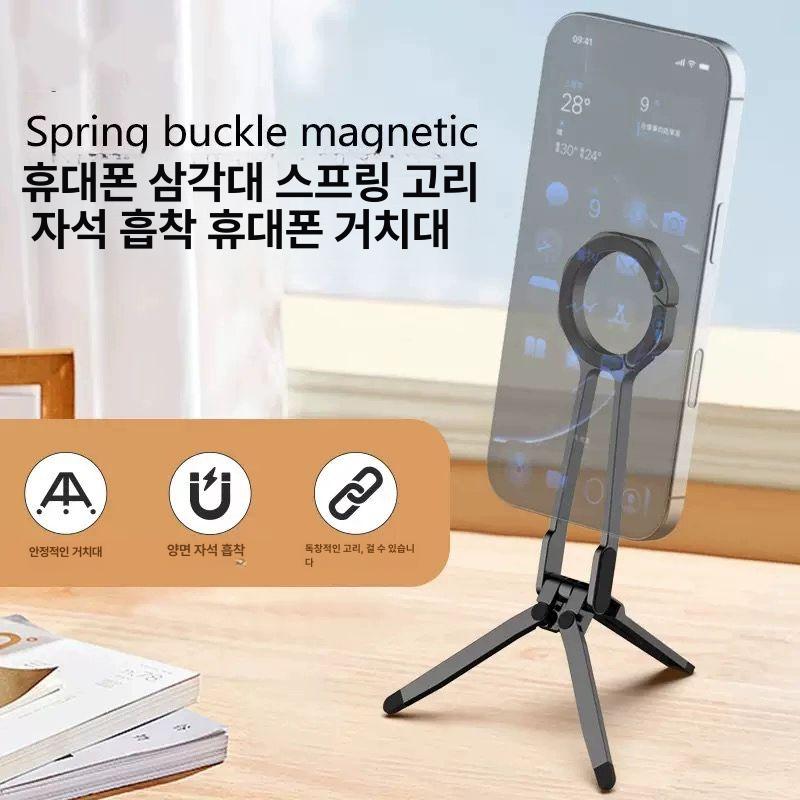마그네틱 스탠드 스마트폰 아이폰 핑거링 거치대 스마트톡 톡홀더 여행 - 상세 이미지 2