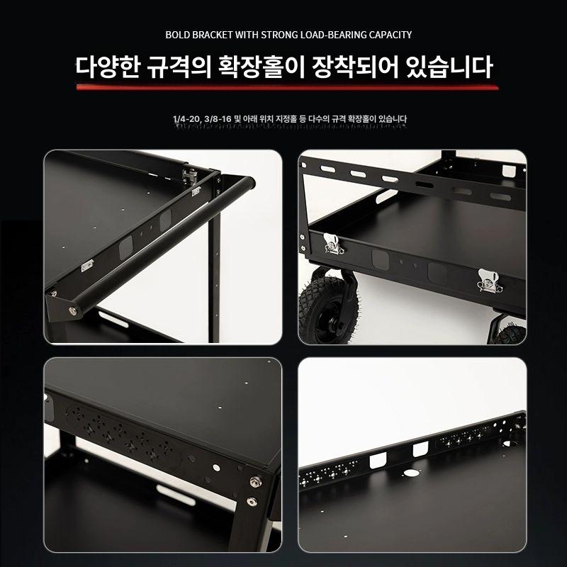 영화감독 촬영카트 스튜디오 후크 받침대 선반 카메라트롤리 특수 촬영장비카트 바퀴 - 상세 이미지 3