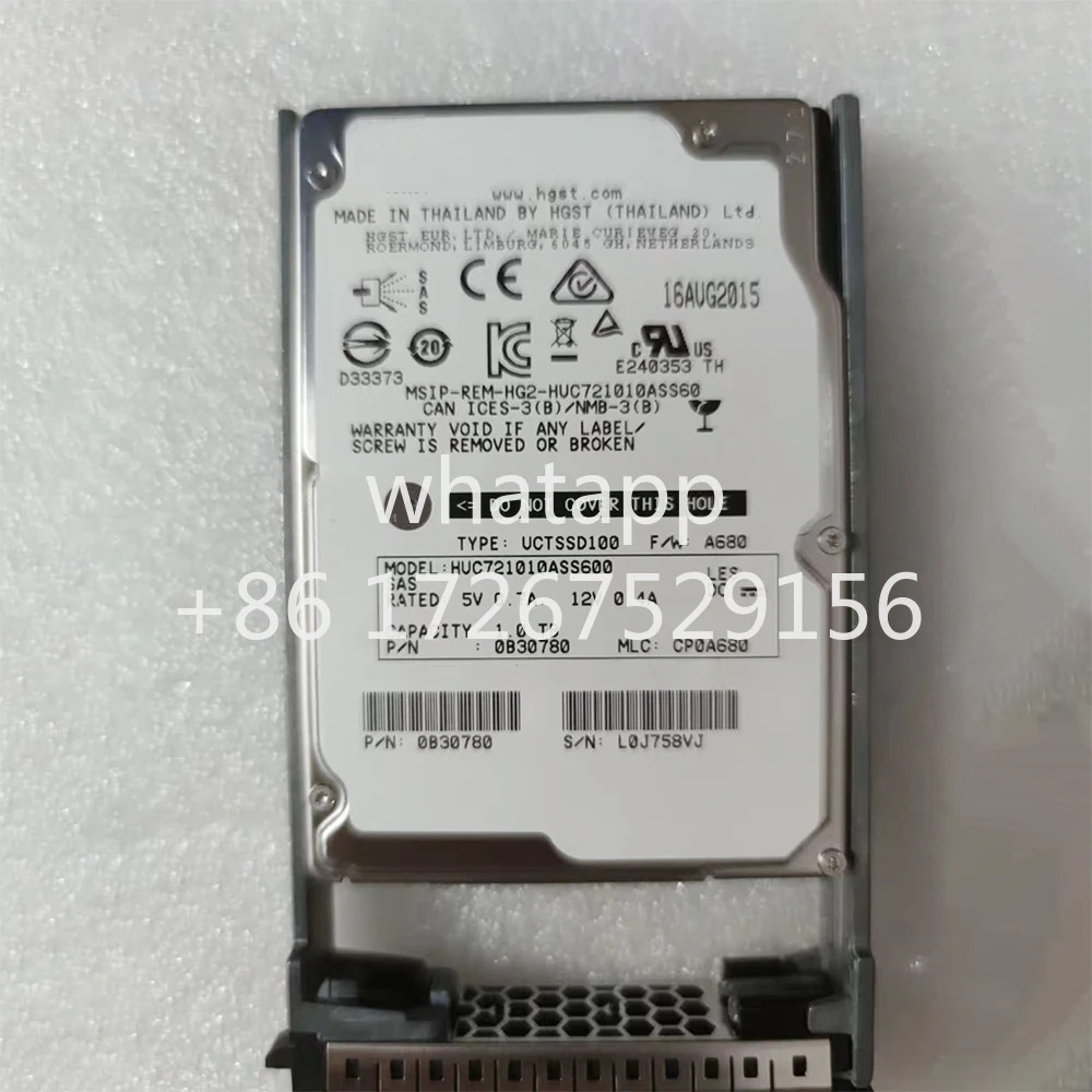 HUC 721010 HGSTASS600 0B30780 HDD 1TB 7.2K 2.5인치 SAS 서버 하드 드라이브