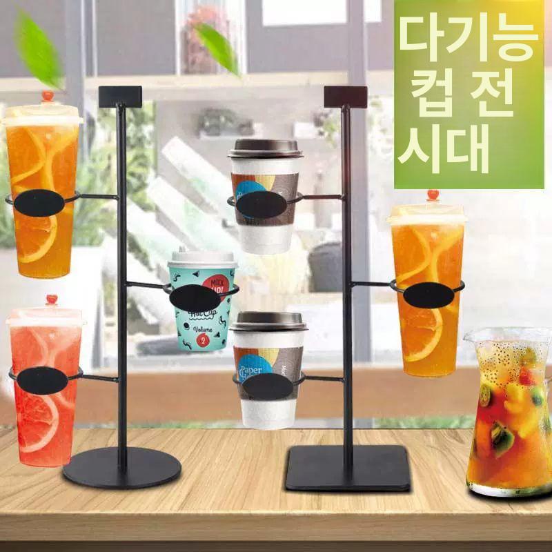 테이크아웃 홈카페유리잔 홈카페컵 예쁜 홈카페유리컵 강화 물잔 아이스커피잔 - 상세 이미지 2