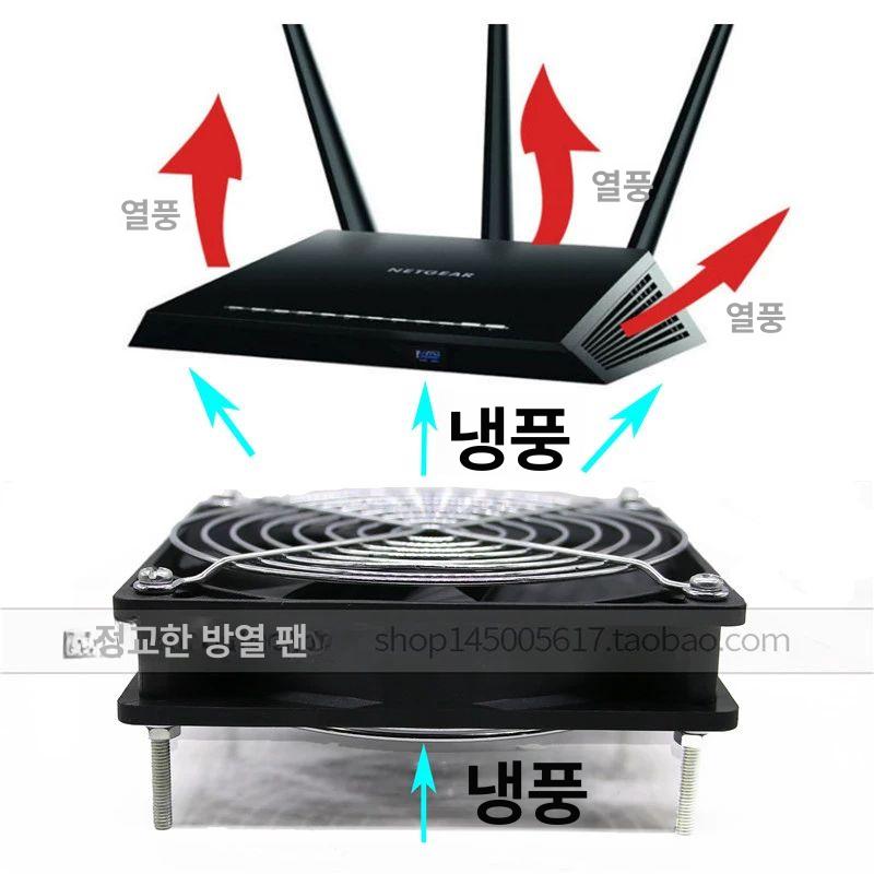 usb 쿨러 pc 컴퓨터 무소음 라우터 대용량 팬 냉각 전원 쿨링팬 미니 저소음 케이스 - 상세 이미지 3
