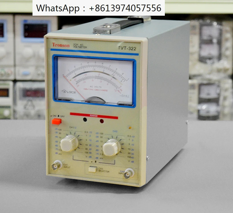 TVT-322 듀얼 핀 밀리전압계 AC 300UV-100V 전압계 채널