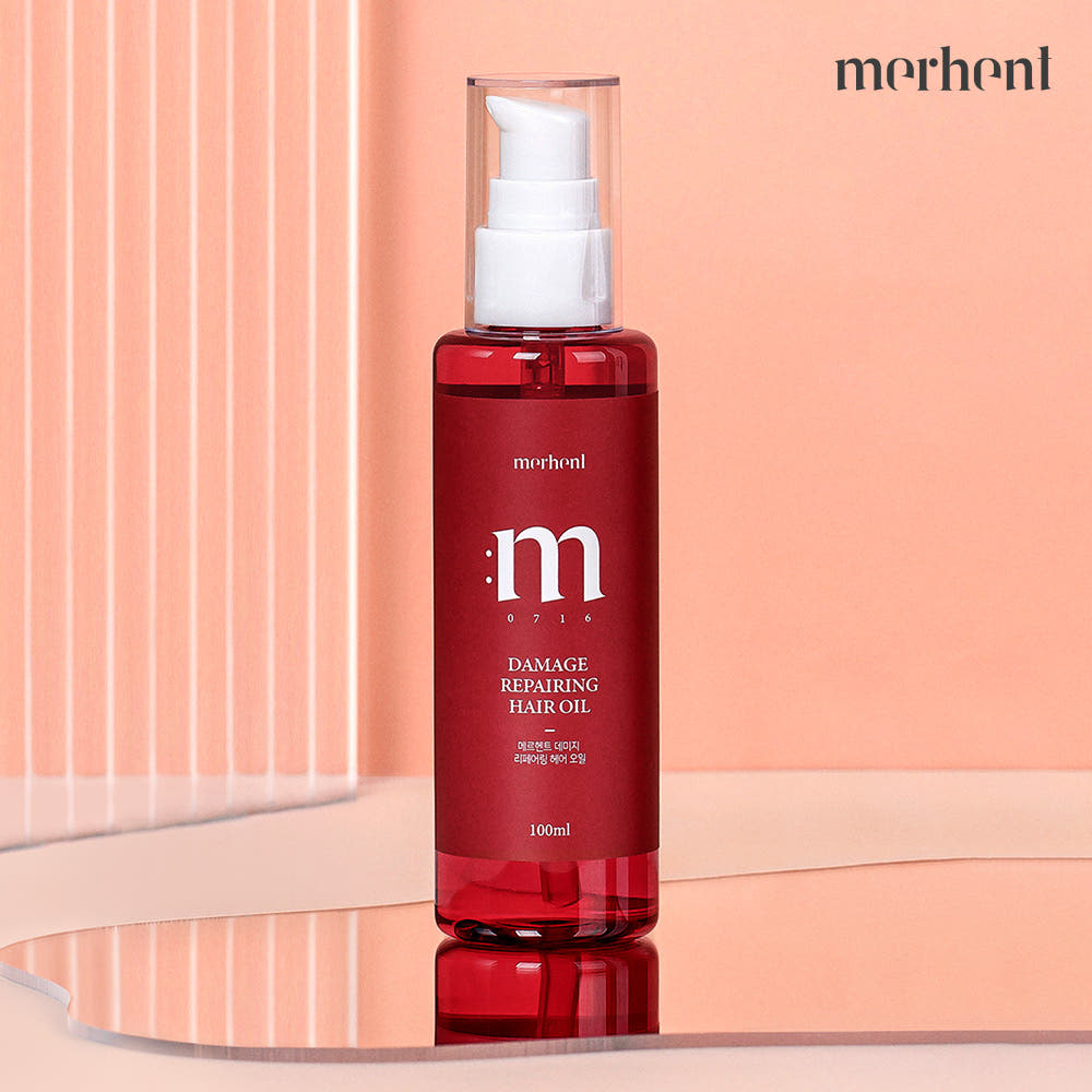 1+1 메르헨트 아르간 헤어 오일 에센스 100ml 컬링 컬크림 파마 볼륨 수분 머리 - 상품 이미지