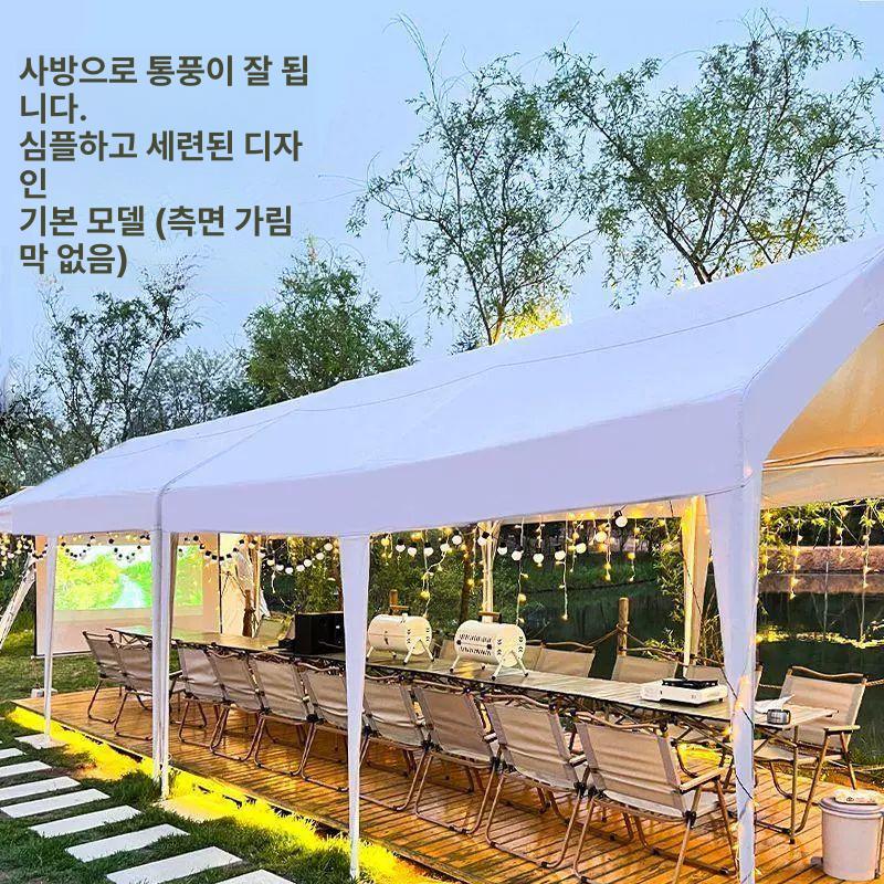 그늘막 야시장텐트 행사용 쉘터 전시 야외천막 노점 차양막 방수천 캐노피천막 - 상세 이미지 3