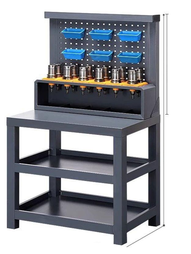 CNC 밀링 공구 정리 수납 카트 이동식 트롤리 다층 선반 부품 보관함 홀더 랙 조립품 - 상품 이미지