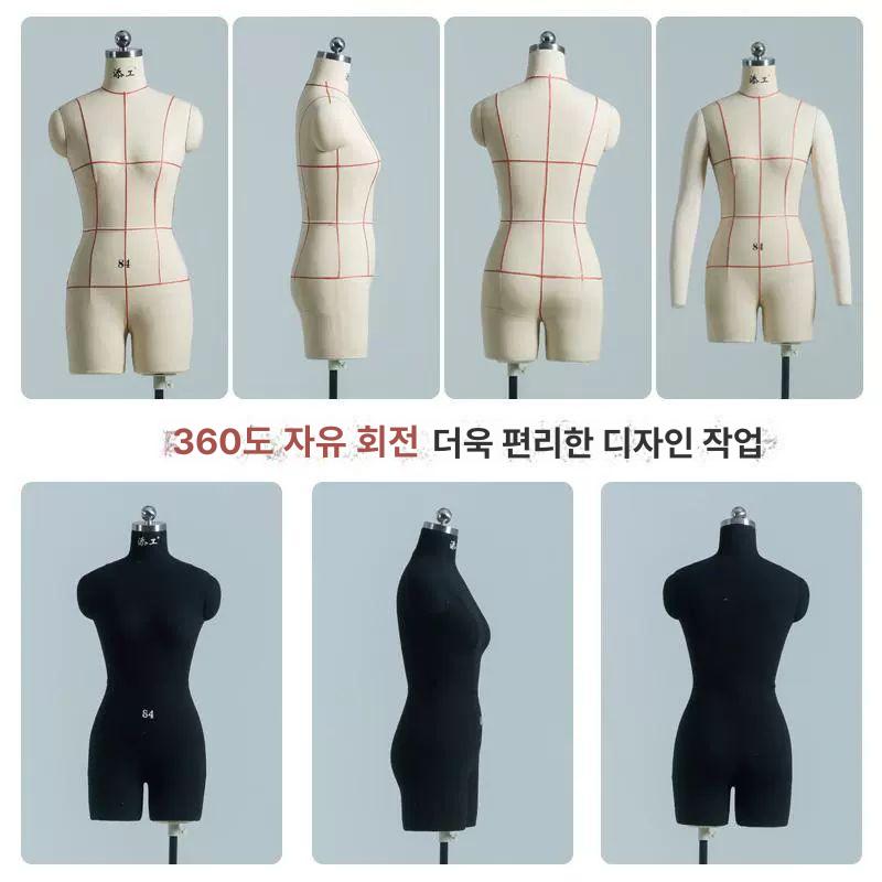 여성 상반신 마네킹 토르소 피팅 모델 가봉 의류 촬영 전시대 디스플레이 옷 입히기 용 더미 몸통 - 상세 이미지 2