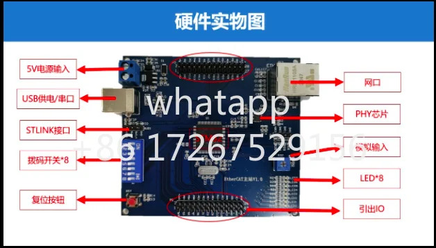 EtherCAT 마스터 스테이션 개발보드 학습 보드 Soem STM32 저비마스터