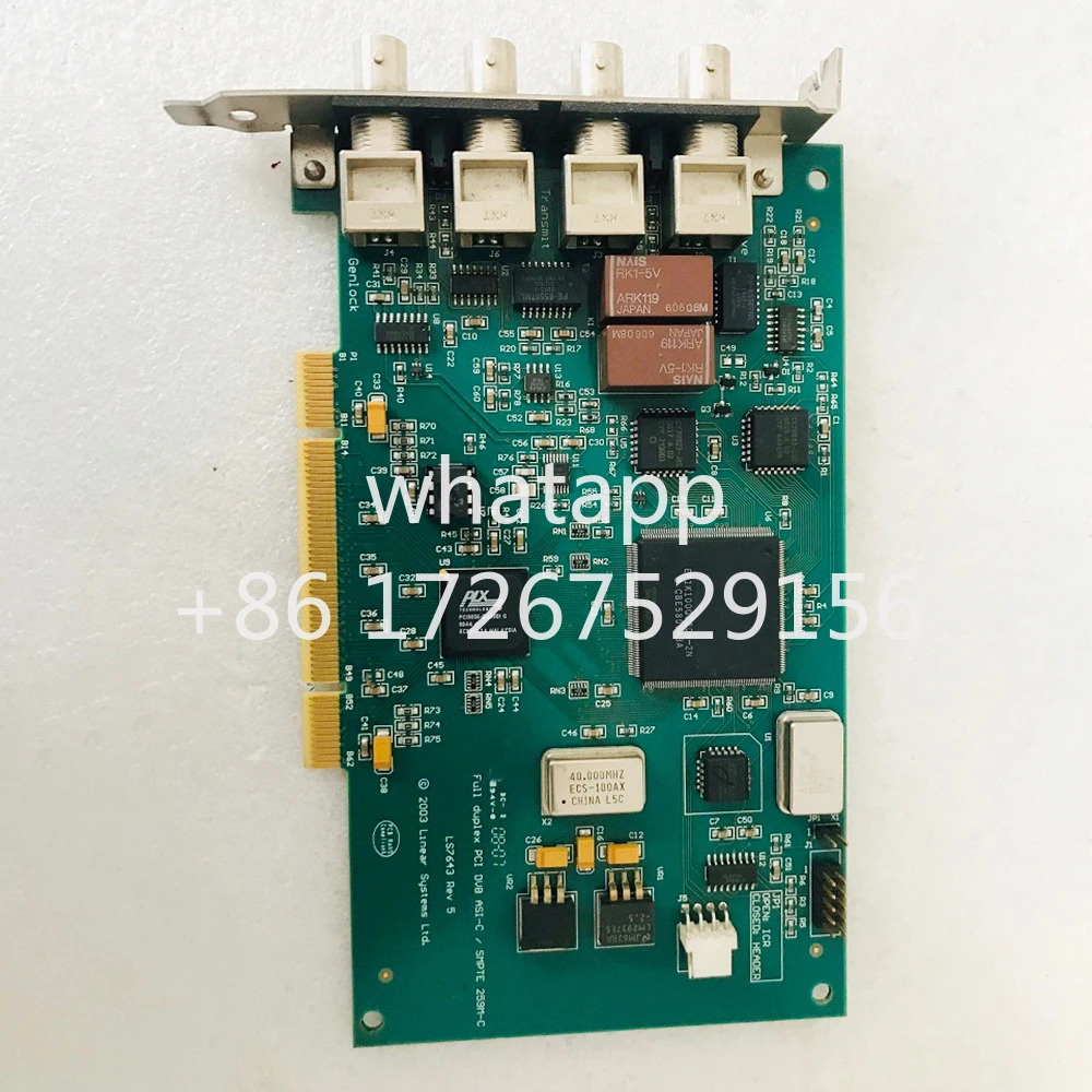 DVEO 코드스 출력카드 LS7643 Rev 5 전이PCI DVB ASI-C /SMPTE 259M-C