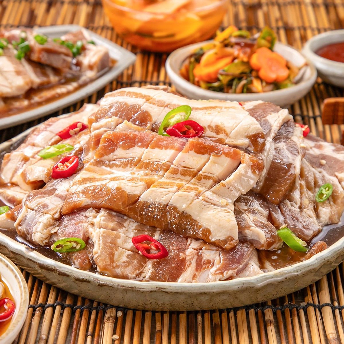 부드러운 박포갈비 1kg 수작업 양념 돼지갈비 - 상세 이미지 4