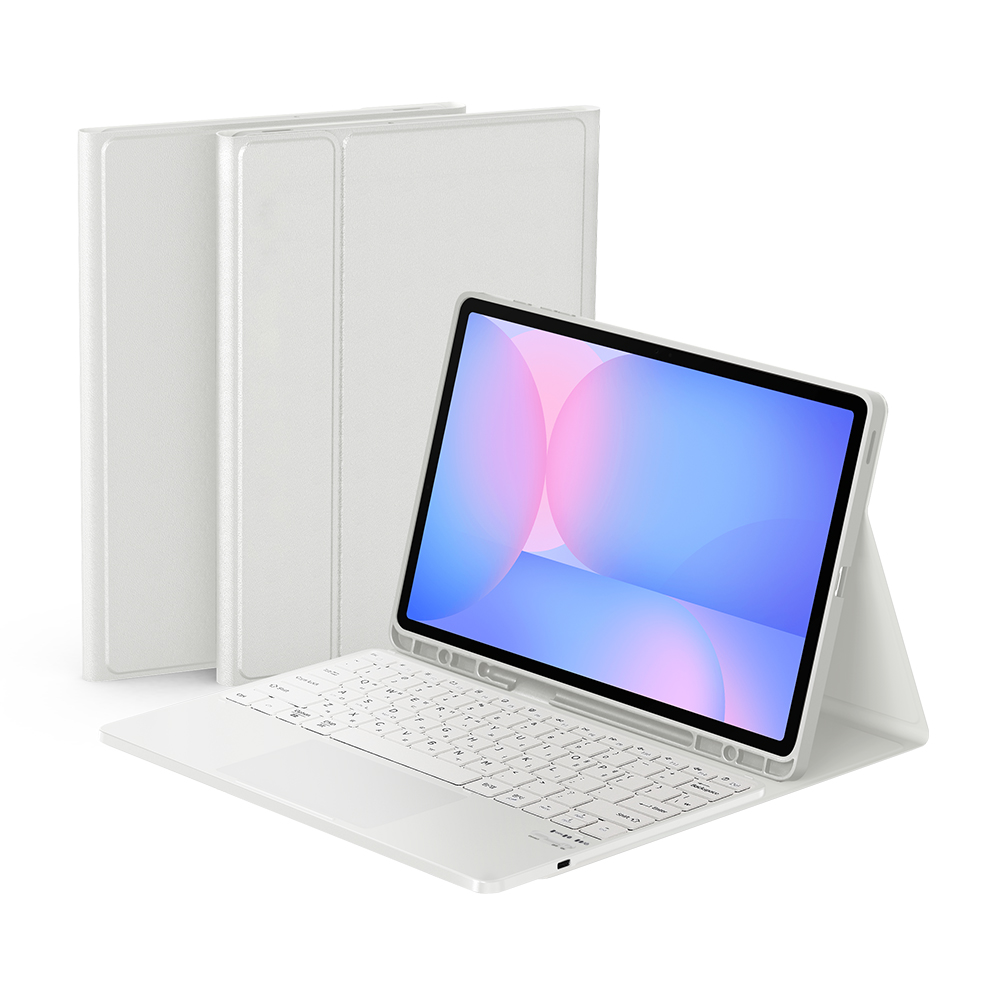 데이웍스 갤럭시탭 S10 FE+ 플러스 블루투스 터치패드 키보드 북커버 케이스 S펜 수납 - 상세 이미지 3