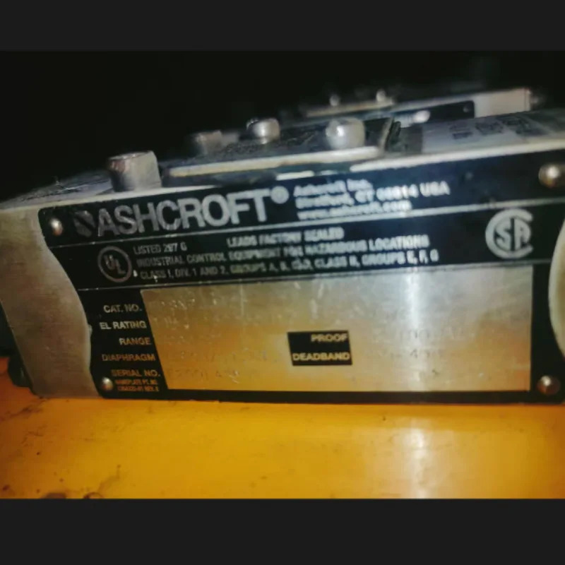 Ashcroft 압력 스위치 FPSN7JJH25 0 2000PSI