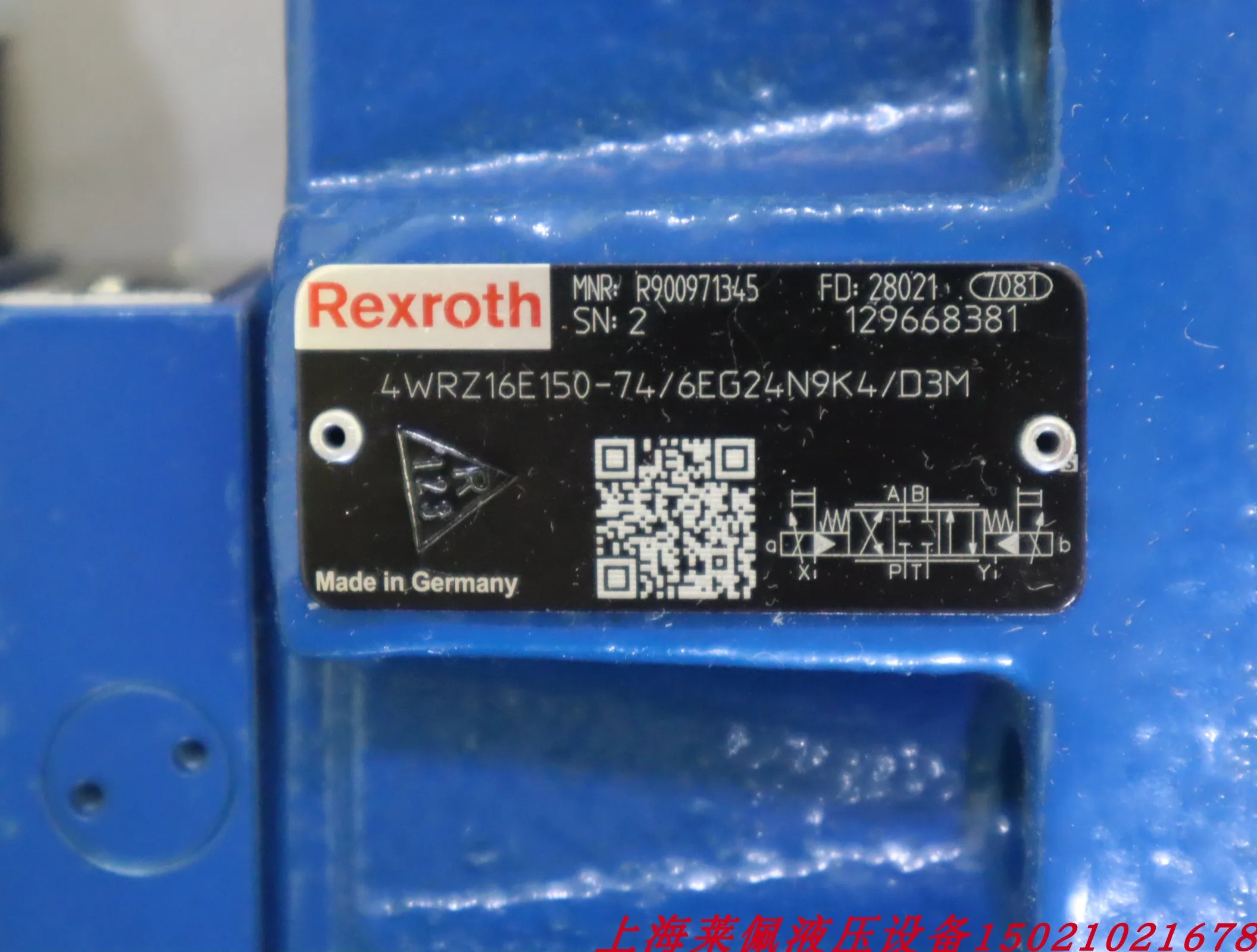 Rexroth REXROTH 비례 밸브 4WRZ16E150-71 6EG24N9K4 D R900971345