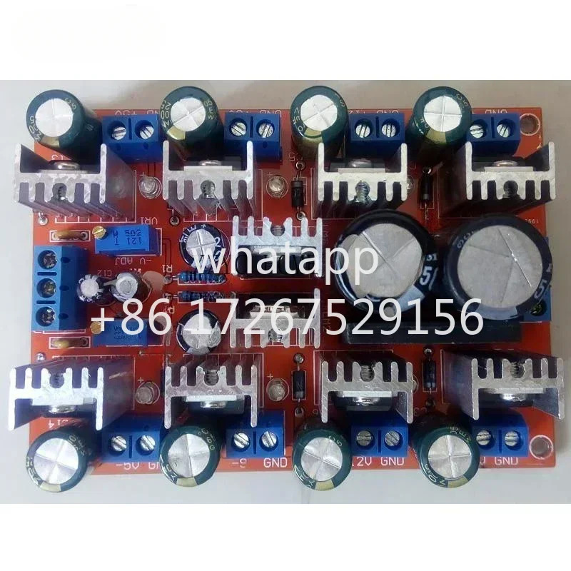 다채널 DC 선형 조정 전원공급장치 가변 모듈 포지티브 네거티브 15V 12V 9V 5V