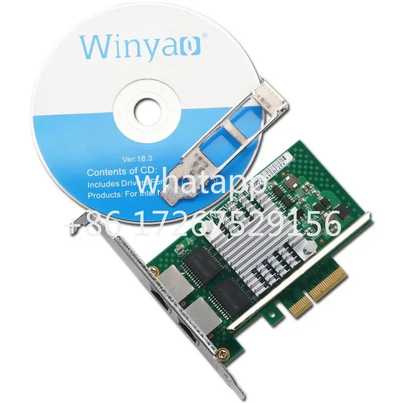 WYI350-T2V2 PCI-e X4 2포트 서버 기가비트 Nic InTi350 VLAN