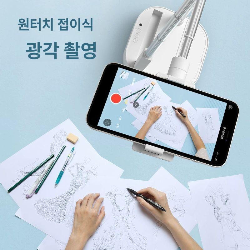 만능샷 거치대 탑뷰 만능뷰 고정대 방송용 수직 틱톡 스탠드 인스타 수평 클립 보조 휴대폰 - 상세 이미지 4