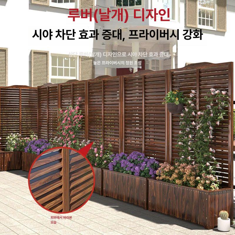 목재 정원 화분 세트 야외 테라스 베란다 조경 큰 사이즈 텃밭 상자 가드닝 DIY 데크 - 상세 이미지 4