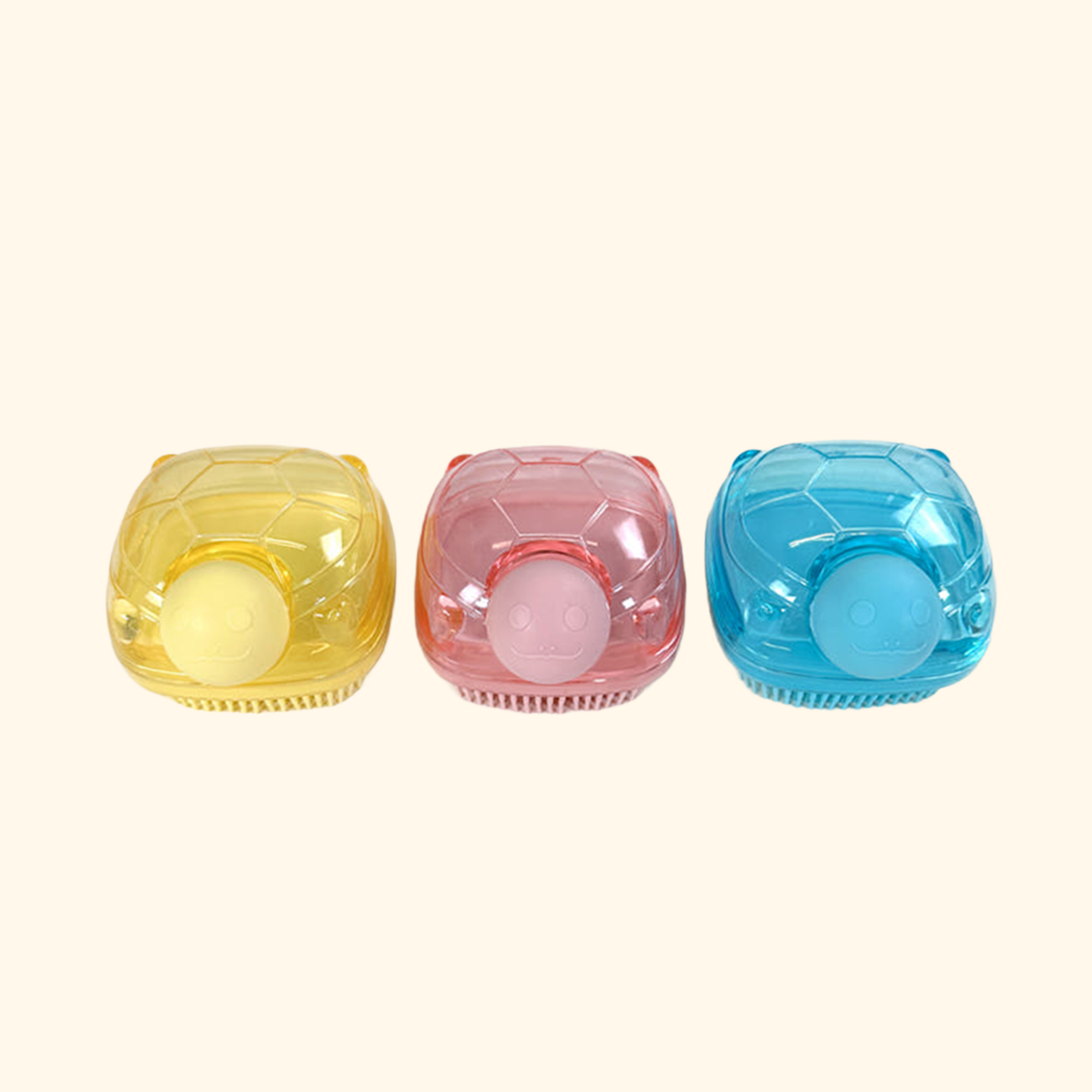 강아지 목욕브러쉬 샤워브러쉬 목욕빗 거북이모양 옐로우, FREE(One size) - 상세 이미지 2