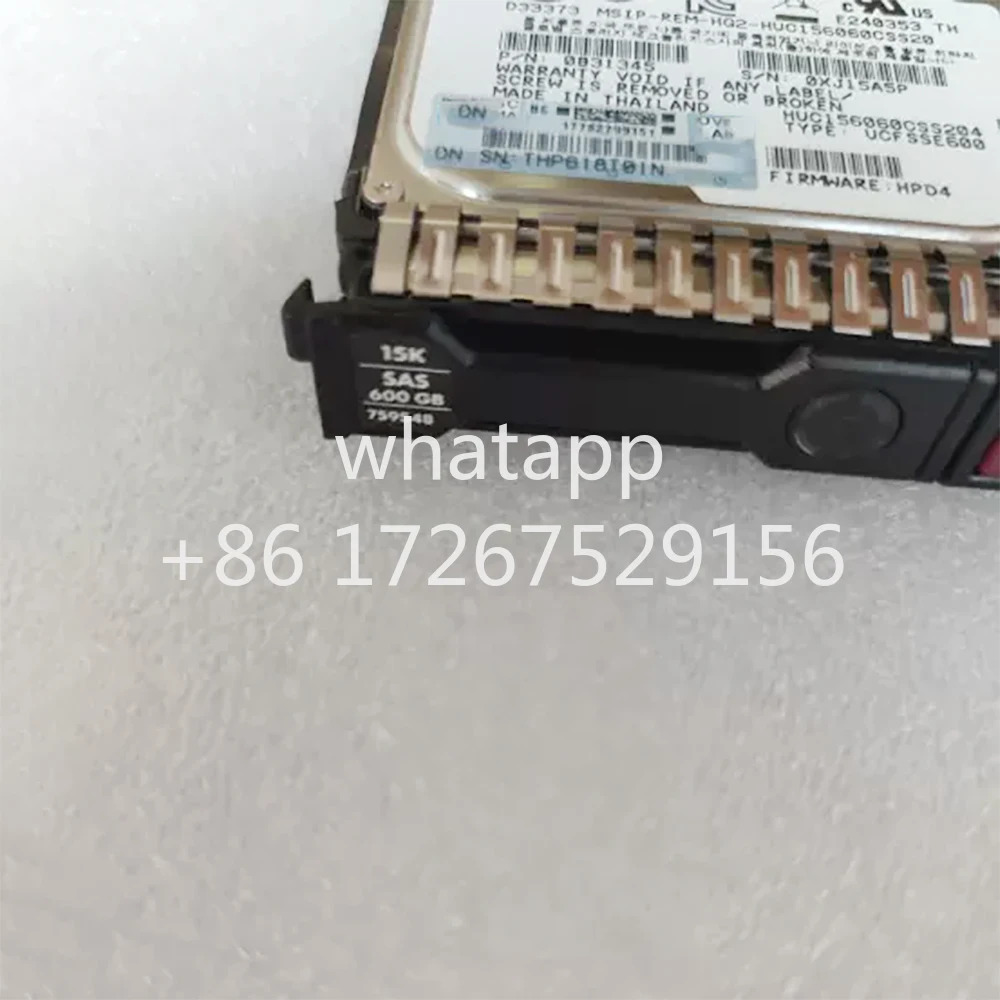 759548 -001 759212 -B21 hp호환600GB 12G SAS 15K 2.5인치 HDD