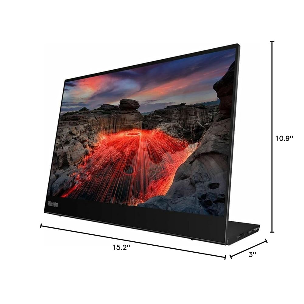 레노버 씽크비전 M14t 14인치 클래스 LED 터치스크린 모니터 - 16 10-6ms 시청 가능 정전식 10포인트 멀티터치스크린 2240 x 1400 풀 HD 평면 내 스위칭(I - 상세 이미지 2