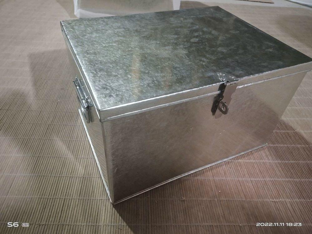 철제 공구함 방수 잠금 뚜껑 대형 수납 도구 보관함 스테인리스 스틸 다용도 산업용 공사 정비 강철 케이스 - 상세 이미지 4