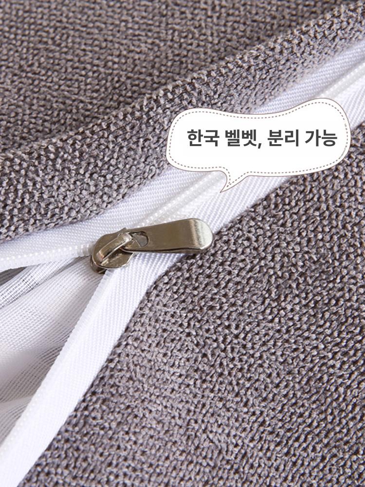 삼각 등쿠션 소파 요추 지지대 거북목 거실 빵빵한솜 필로우 등편한허리쿠션 세모 - 상세 이미지 4