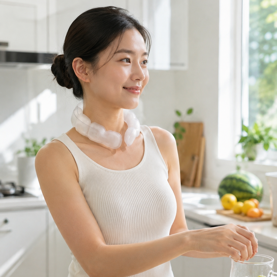 아이스 넥밴드 넥쿨러 쿨스카프 얼음 목걸이 - 상세 이미지 3