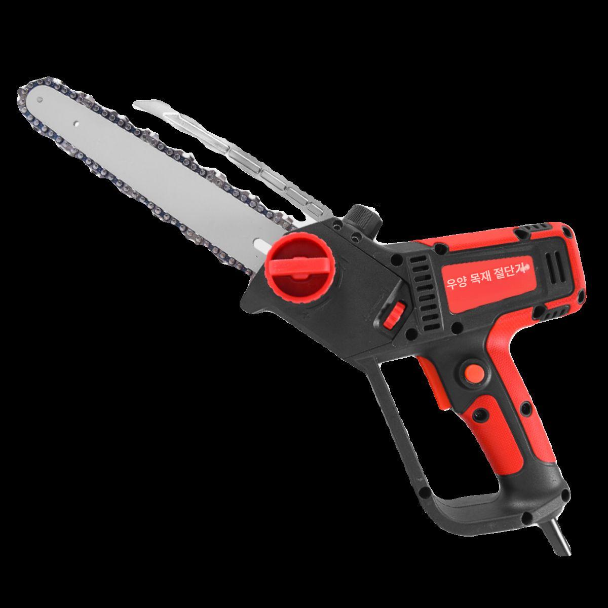 전동톱 휴대용 소형 충전식 체인톱 정원용 나무절단 한손 톱질 벌목용 장작패기 야외작업 - 상세 이미지 5