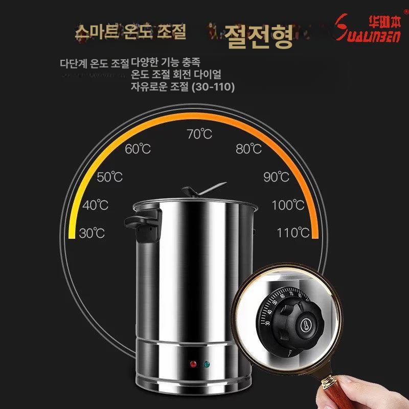 국물 보온 대용량 온수포트 업소용 보온솥 장국통 주방용 전기 식당 식재료 보관 - 상세 이미지 3