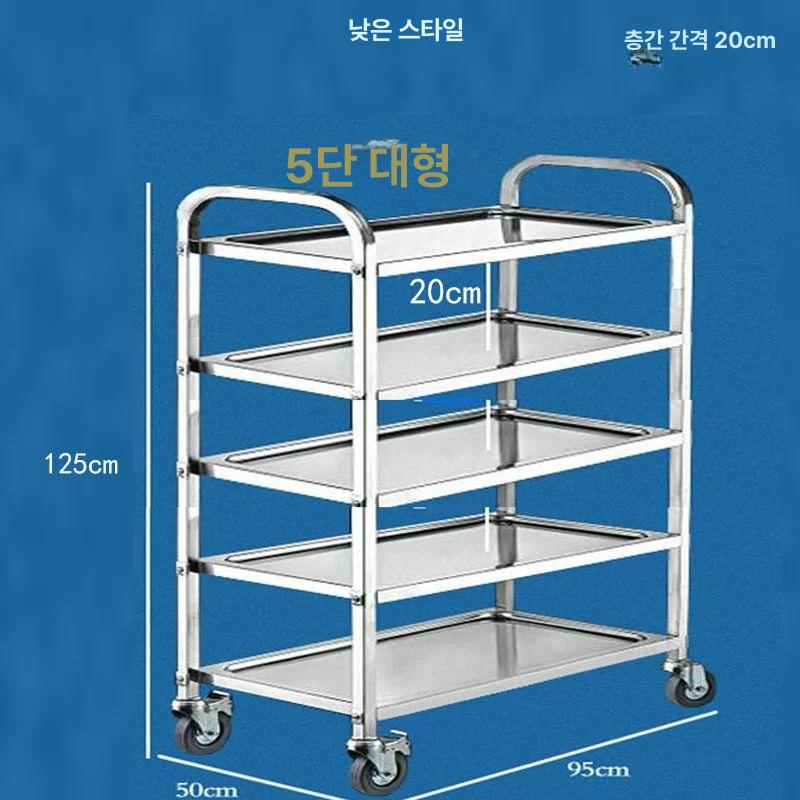 양념 트롤리수납함 정리 바퀴달린 수납장 바구니 업소용 이동식트롤리 틈새수납 - 상세 이미지 3