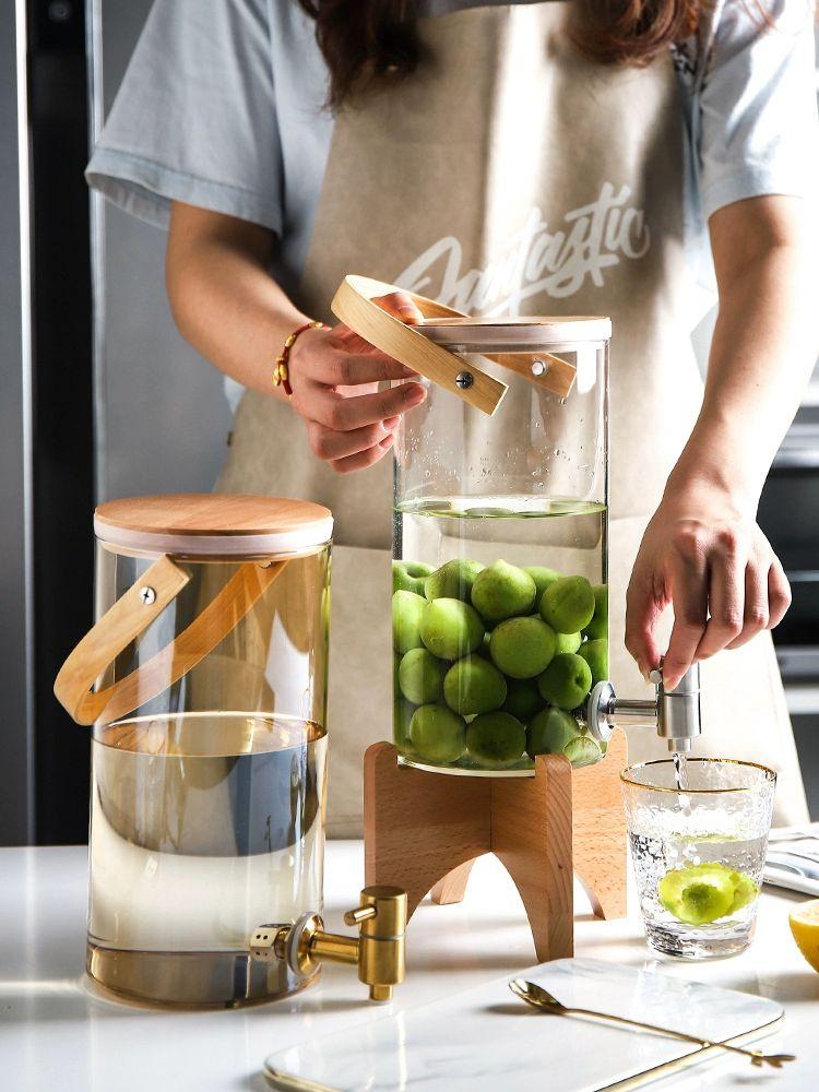 음료수 디스펜서 냉각기 호텔 업소용 빙수기 머신 슬러시 찜질방 탄산 냉장 음료통 - 상품 이미지