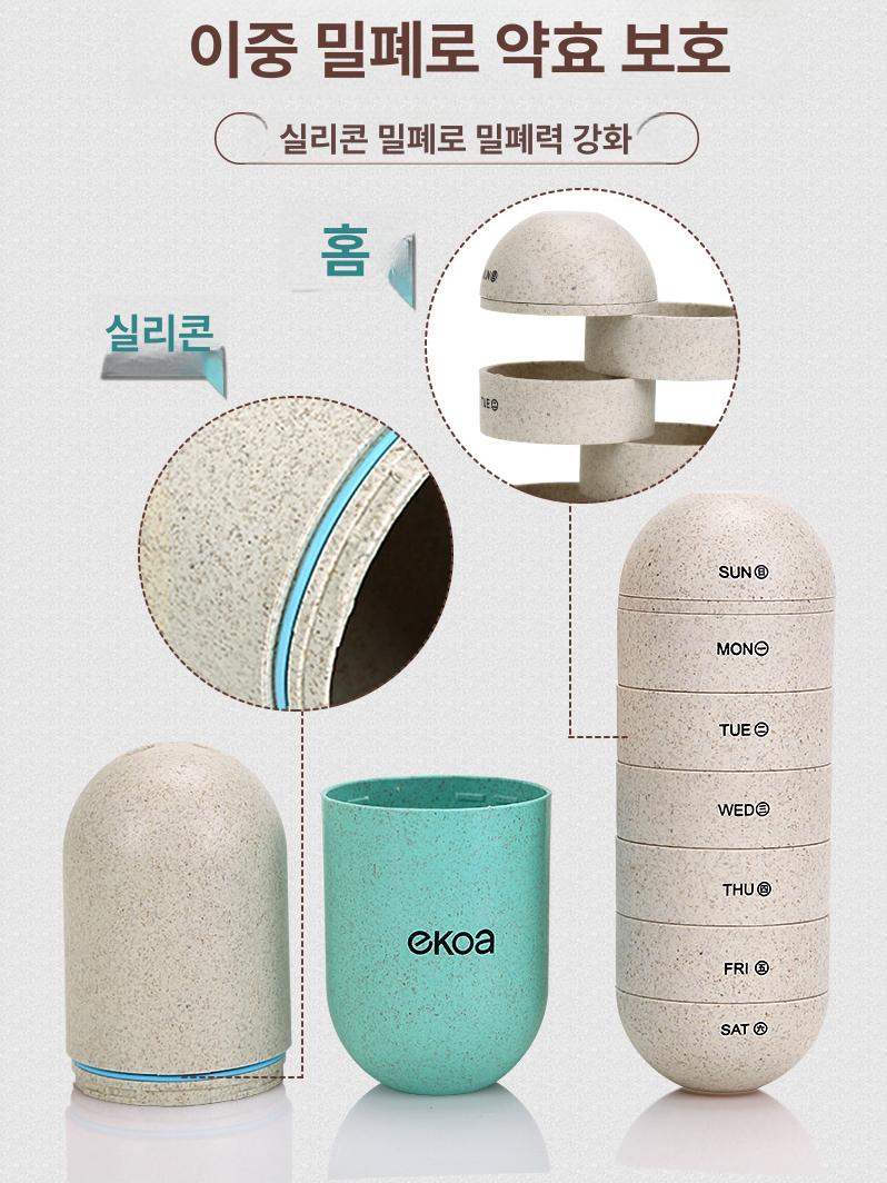 비상 용기 휴대용약통 알약케이스 밀폐 휴대용영양제통 비타민통 약보관함 - 상세 이미지 2