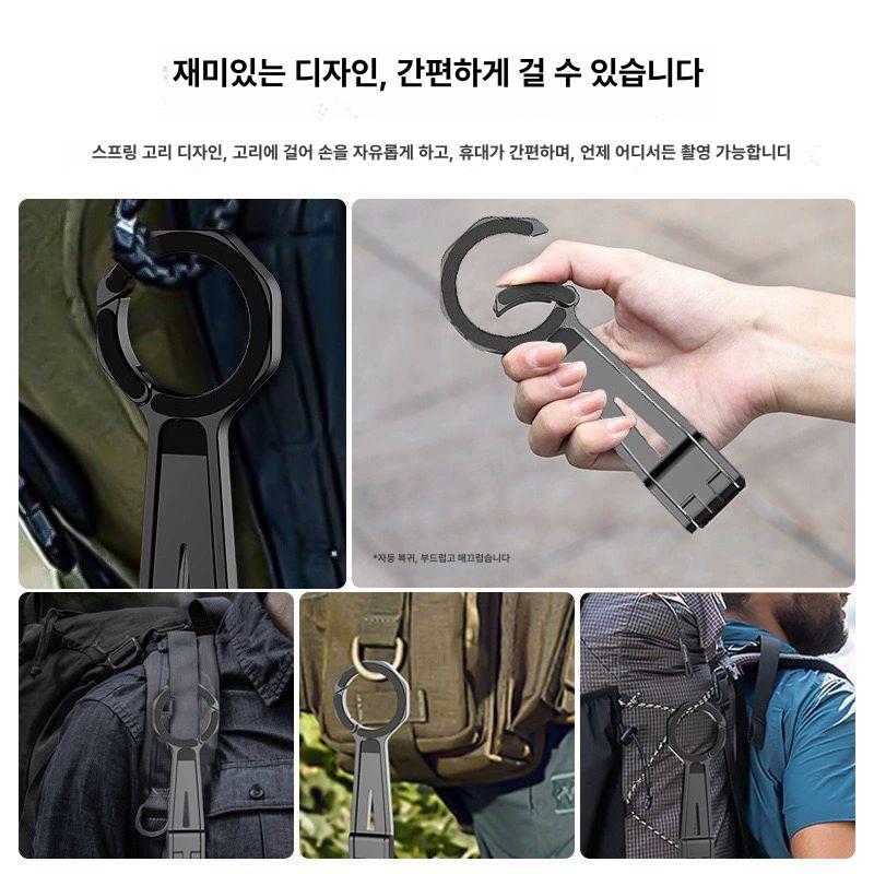 마그네틱 스탠드 스마트폰 아이폰 핑거링 거치대 스마트톡 톡홀더 여행 - 상세 이미지 3