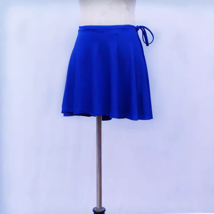 라틴 댄스 원피스 스커트 광장무 반신 스커트 댄스복 아동용 (스커트길이 30cm 블랙 - 상세 이미지 5