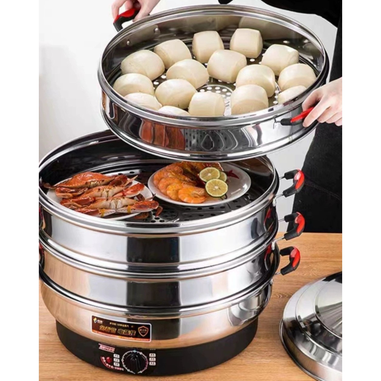 대용량 업소용대형찜기 찜판 찜솥 찜통 스팀 찜냄비 전기 증숙기 급식실 급식소 - 상세 이미지 3