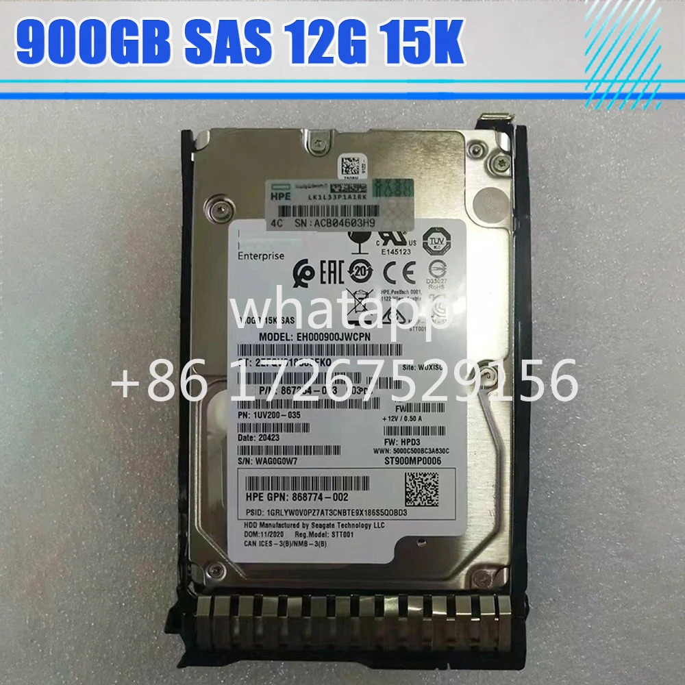 EH 000900 JWCPN 870759 -B21 900GB HDD 870795 -001 SAS 12G 15K 하드