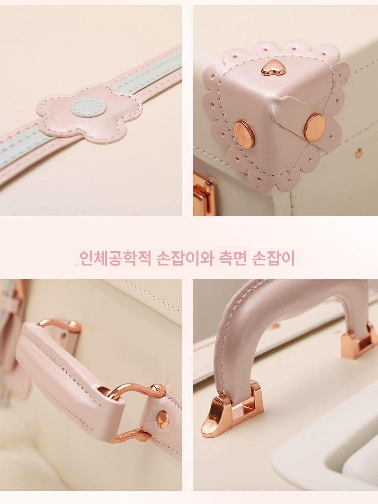 빈티지 복고캐리어 예쁜 유럽풍 케이스 하드 케리어 여행용 복고풍 기내용 가방 앤틱 - 상세 이미지 4